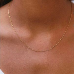 Thin stainless steel necklace
